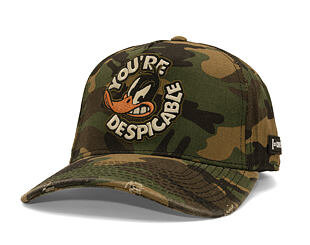Kšiltovka Capslab - Looney Tunes A-Frame - Daffy Duck You're Despicable Distressed - Camo