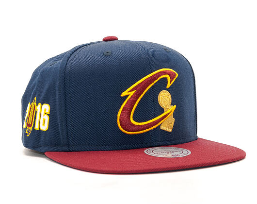 Kšiltovka Mitchell & Ness Championship Cleveland Cavaliers Navy/Burgundy Snapback
