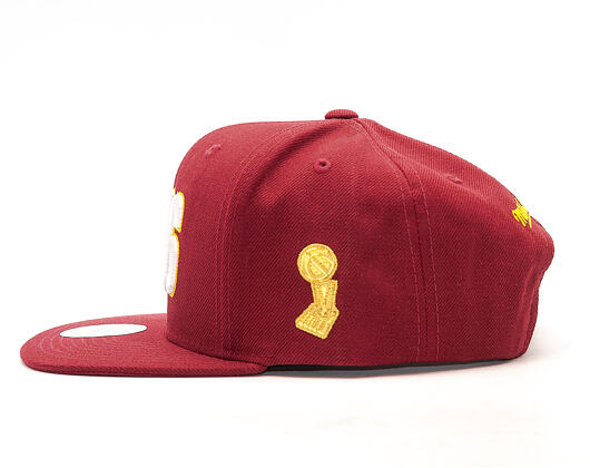 Kšiltovka Mitchell & Ness Championship Cleveland Cavaliers Burgundy Snapback