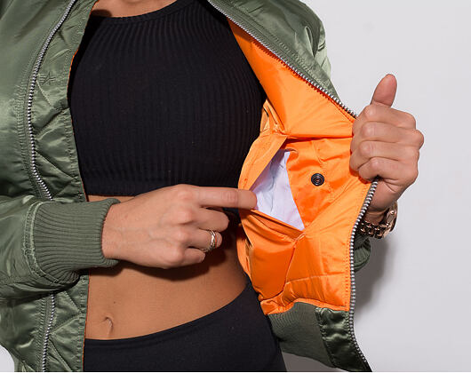 Dámský zimní Bomber Alpha Industries MA-1 SF Wmn Sage Green (-5° C)