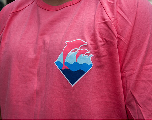 Triko Pink Dolphin OG Waves Tee Pink