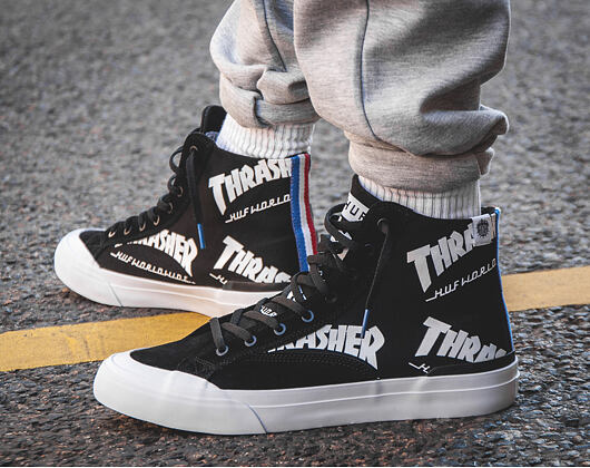 Boty HUF Thrasher Classic Hi Black