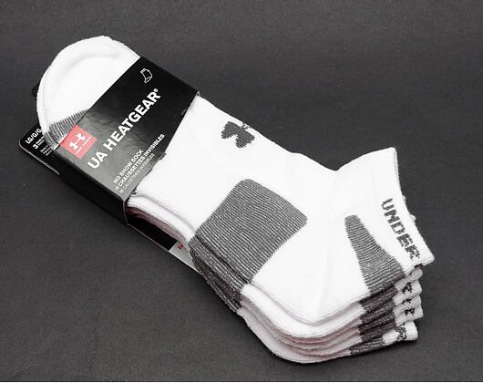 Ponožky Under Armour HeatGear 3 pack No Show White/Black