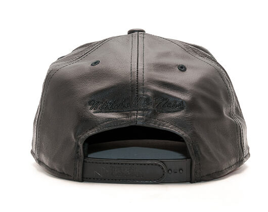 Kšiltovka Mitchell & Ness The New Designers All Over Leather Fabric Black Snapback