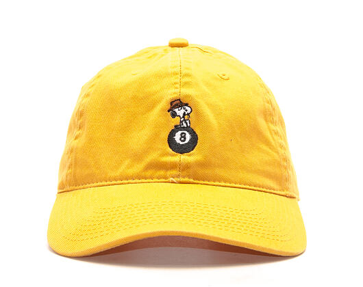 Kšiltovka HUF Peanuts Spike 8 Ball Curve Brim Gold Strapback