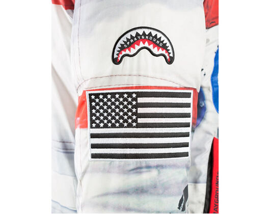 Oboustranná zimní péřová bunda Sprayground Astronaut Patches Reversible Multicolor