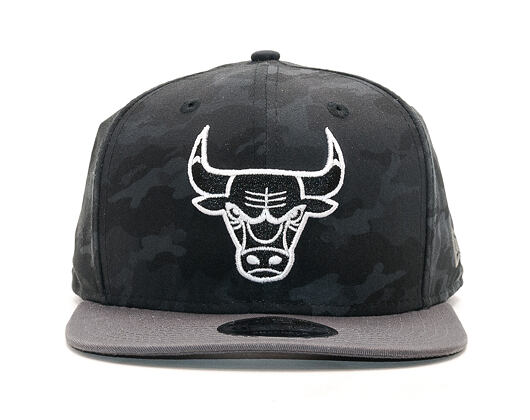Kšiltovka New Era Camo Chicago Bulls 9FIFTY Black Camo/Grey Snapback
