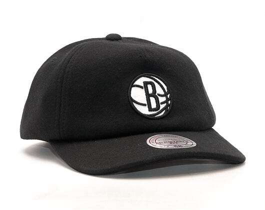 Kšiltovka Mitchell & Ness Throwback Brooklyn Nets Black Snapback