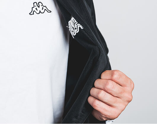 Mikina Kappa Banda Anniston Black/White