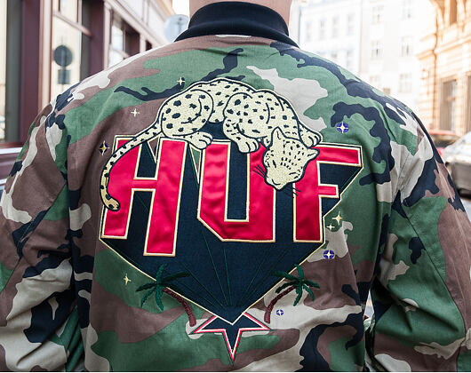 Bomber HUF Kingston Jacket Woodland
