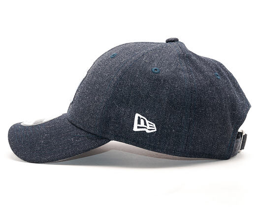 Kšiltovka New Era Heather Team Essential New York Yankees Heather Navy 9FORTY Strapback