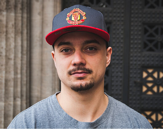 Kšiltovka New Era Suede Visor Manchester United Grey 9FIFTY Snapback