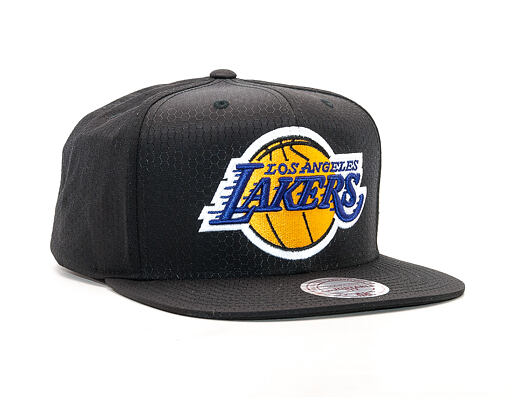 Kšiltovka Mitchell & Ness Ripstop Honeycomb Los Angeles Lakers Black Snapback