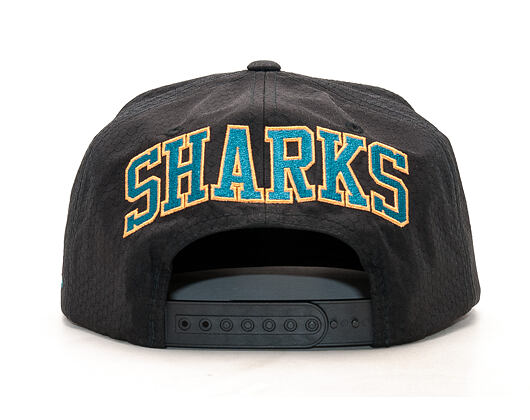 Kšiltovka Mitchell & Ness Ripstop Honeycomb San Jose Sharks Black Snapback