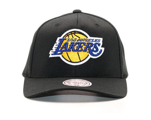 Kšiltovka Mitchell & Ness Team Logo Flexfit 110 Los Angeles Lakers Black Snapback