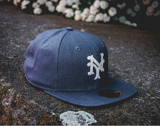 Kšiltovka New Era Linen Felt New York Mets 9FIFTY Navy Strapback