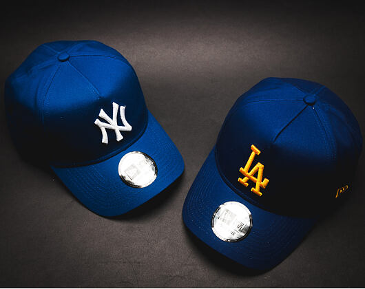 Kšiltovka New Era Team Essential A-Frame Los Angeles Dodgers 9FORTY Dark Royal Snapback