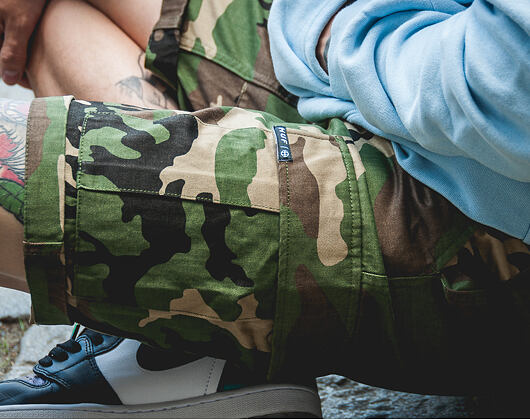 Kraťasy HUF Fatigue Cargo Woodland Camo