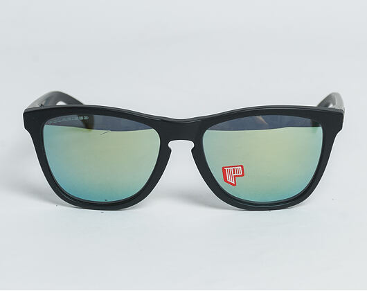Sluneční Brýle Oakley Frogskins Matte Black/Emerald Iridium Polarized 24–404