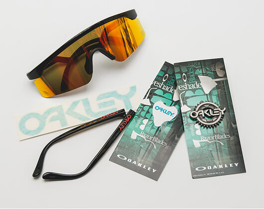 Brýle Oakley Razor Blades Black/Fire OO9140–12