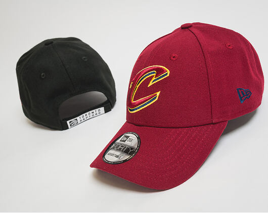 Kšiltovka New Era The League Cleveland Cavaliers Red C Logo 9FORTY Official Team Colors Strapback