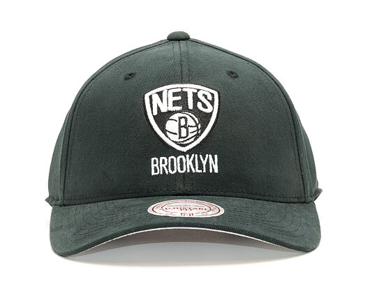 Kšiltovka Mitchell & Ness Flexfit 110 Flex-Snap Low Pro Brooklyn Nets Black/White Snapback
