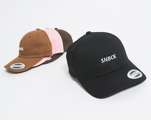 Kšiltovka Snapbacks.cz SNBCK Curved Classic Black Snapback
