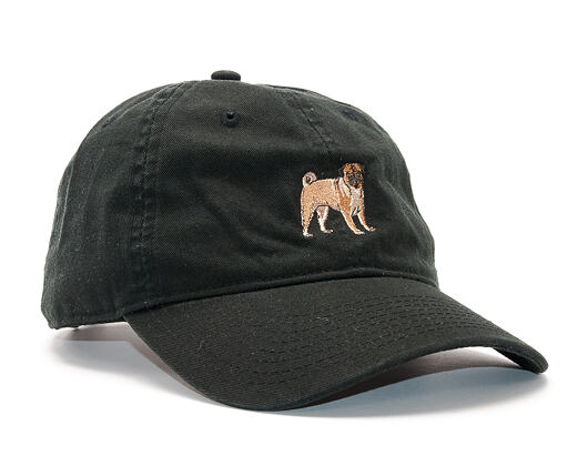 Kšiltovka Dog Limited Pug Dad Hat Black Strapback