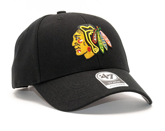 Kšiltovka 47 Brand Chicago Blackhawks MVP Black Strapback