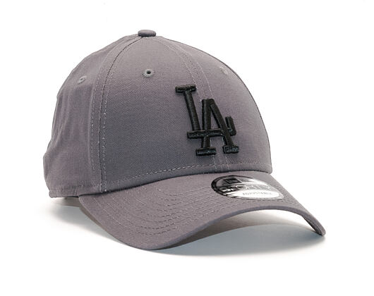 Dámská Kšiltovka New Era League Essential Los Angeles Dodgers 9FORTY Grey Heather/Black Strapback