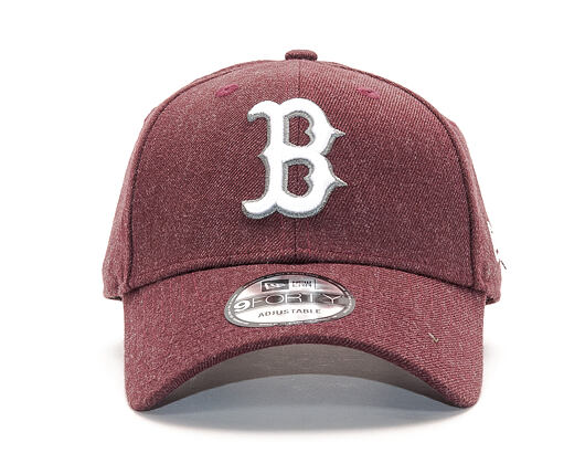 Kšiltovka New Era Seasonal Heather Boston Red Sox 9FORTY Heather Maroon/White Strapback
