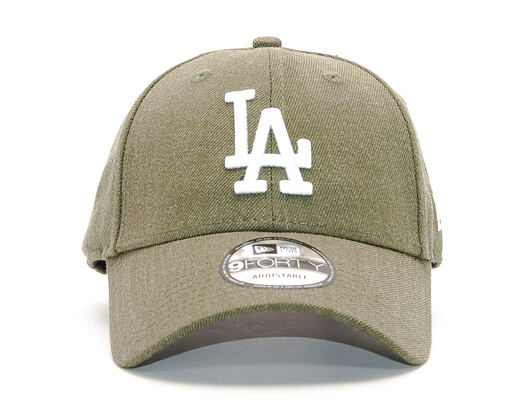 Kšiltovka New Era Seasonal Heather Los Angeles Dodgers 9FORTY Heather Olive/White Strapback