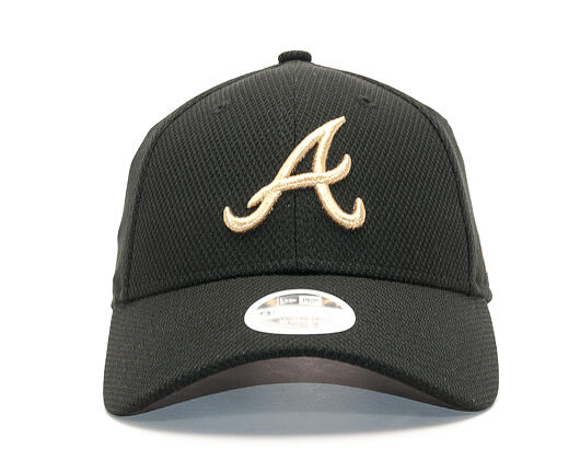 Dámská Kšiltovka New Era Sport Atlanta Braves 9FORTY Black/Gold Strapback