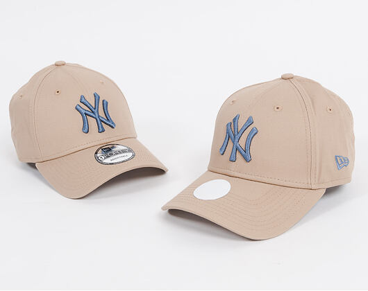 Dámská Kšiltovka New Era League Essential New York Yankees 9FORTY Camel/Slate Strapback