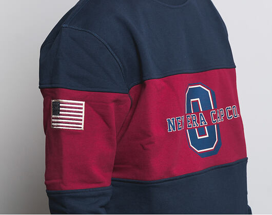 Mikina New Era World Hood Crew Night Shift Navy/Cardinal