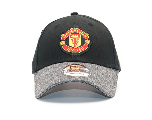 Kšiltovka New Era Vize Adjustable Marl Manchester United 9FORTY Black Strapback