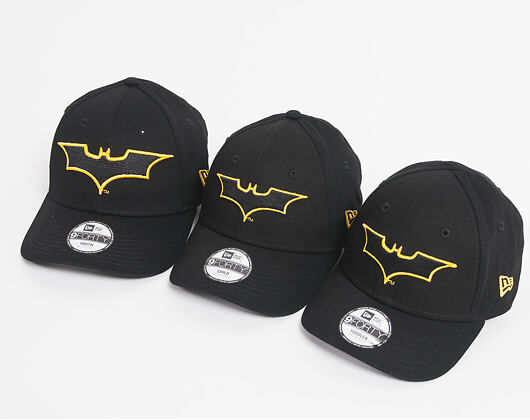 Dětská Kšiltovka New Era Char Outl Batman 9FORTY Toddler Black/Cyber Yellow Strapback