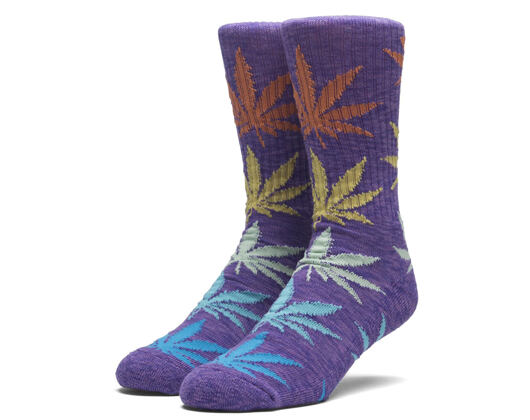 Ponožky HUF Melange Plantlife Purple