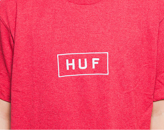 Triko HUF Bar Logo Embroidered Red