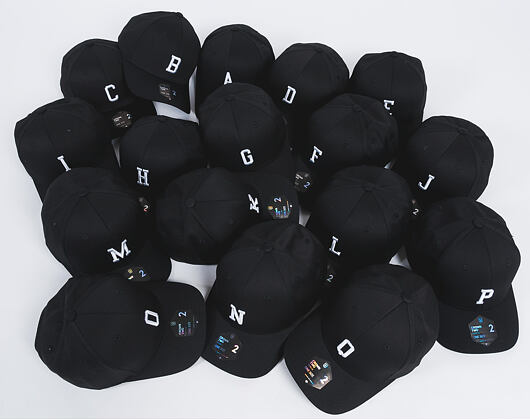 Kšiltovka State of WOW ALPHABET - Charlie Baseball Cap Crown 2 Black/White Strapback