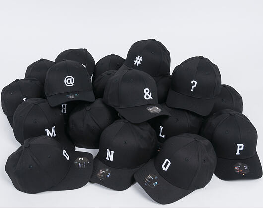 Kšiltovka State of WOW ALPHABET - Yankee Baseball Cap Crown 2 Black/White Strapback