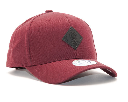 Kšiltovka UPFRONT Off Spring Baseball Cap Bordeaux/Black Strapback