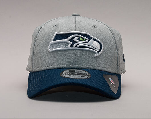 Kšiltovka New Era  Jersey Hex Seattle Seahawks 39THIRTY  Gray / Official Team Color