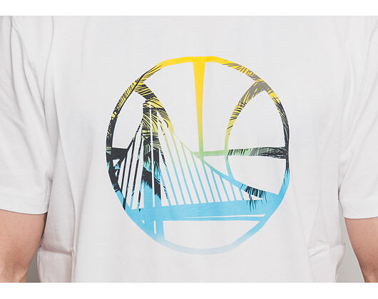 Triko New Era Coastal Heat Infill Tee Golden State Warriors White