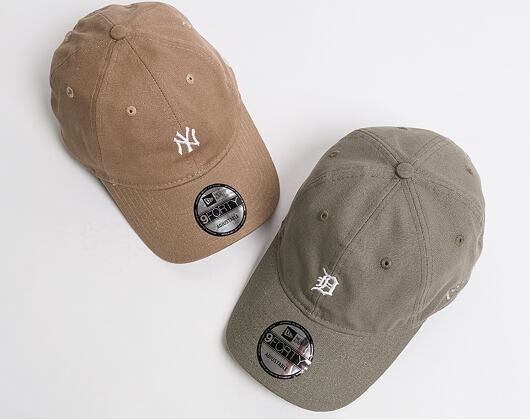Kšiltovka New Era Canvas New York Yankees 9FORTY Camel Strapback