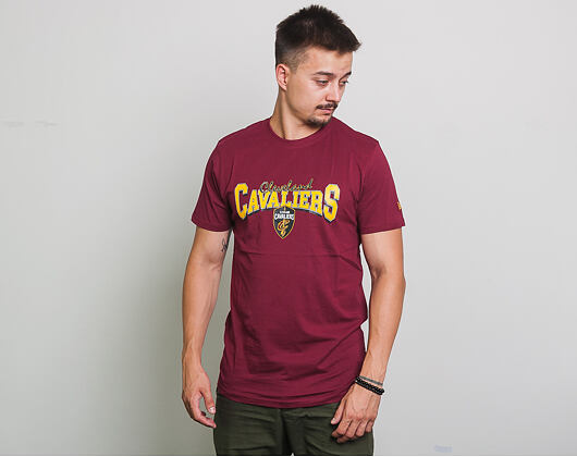 Triko New Era NBA Team Apparel Tee Cleveland Cavaliers Cardinal