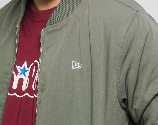 Bunda New Era Branded Sherpa Bomber New Olive
