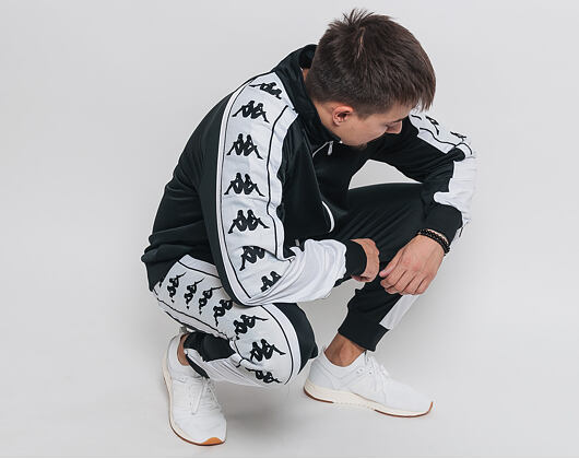 Mikina Kappa Banda 10 Ahran Black/White
