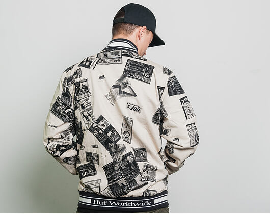 Bunda HUF Peep Show Varsity Jacket Birch