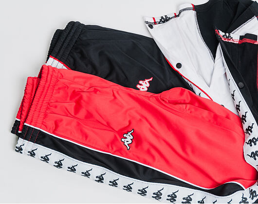 Tepláky Kappa Banda Big Bay Red/Black/White